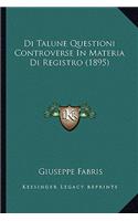 Di Talune Questioni Controverse In Materia Di Registro (1895)