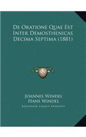 de Oratione Quae Est Inter Demosthenicas Decima Septima (1881)