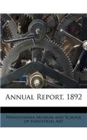 Annual Report, 1892