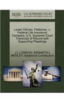 Lester Ettman, Petitioner, V. Federal Life Insurance Company. U.S. Supreme Court Transcript of Record with Supporting Pleadings
