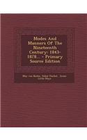 Modes and Manners of the Nineteenth Century