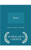 Kant - Scholar's Choice Edition