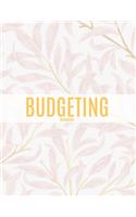 Budgeting Workbook: Pink Flower Pattern Finance Monthly & Weekly Daily Budget Planner Expense Tracker Bill Organizer Journal Notebook Planning Worksheets Business Money
