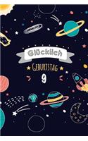 Glücklich Geburtstag 9, Alles gute zum 9 jährigen jubiläum: Zeigen Sie Ihre Liebe mit diesem süßen - 9 Jahre - Geschenk Geburtstagsbuch, das als Tagebuch oder Notebook verwendet werden kann. Besser als eine G