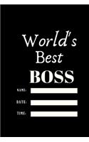 World's Best Boss.writing journal