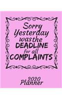 Yesterday was the Deadline for All Complaints