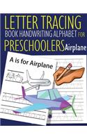 Letter Tracing Book Handwriting Alphabet for Preschoolers Airplane