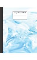 Composition Notebook: Blue Ice Nifty Composition Notebook - Wide Ruled Paper Notebook Lined School Journal - 100 Pages - 7.5 x 9.25" - Wide Blank Lined Workbook for Teens