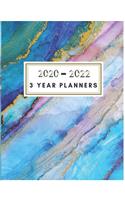 3 Year Planner 2020-2022