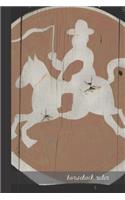 horseback rider: small lined Horseback Notebook / Travel Journal to write in (6'' x 9'') 120 pages