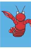 Lobster Composition Notebook: Primary Ruled Notebook Lined School Journal - 110 Pages - 7.5 x 9.25" - Children Kids Girls Boys Teens Women Wide Ruled School Composition Books