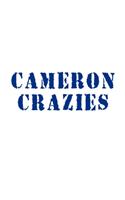 Cameron Crazies: Notebook For Basketball Fans. Notepad Journal For Taking Notes In Class Or At Work. 8.5 x 11 Inch Lined College Ruled Note Book With Soft Matte Cove