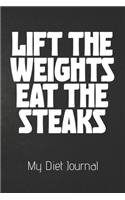 LIFT THE WEIGHTS EAT THE STEAKS My Diet Journal