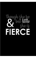 Though She Be But Little She Is Fierce: Hangman Puzzles Mini Game Clever Kids 110 Lined Pages 6 X 9 In 15.24 X 22.86 Cm Single Player Funny Great Gift