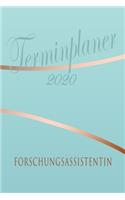 Forschungsassistentin - Planer 2020: Terminplaner für Forschungsassistentin - Organizer für 2020, Businessplaner, Berufskalender, Arbeitsplaner, Aufgabenplaner