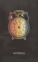 NOTIZBUCH A5 Dotted: Vintage Sammler Notizheft GEPUNKTET 120 Seiten - Wecker Notizblock Vintage Uhr Skizzenbuch - Vintage Geschenk für Retro Liebhaber Vintage Liebhaber 