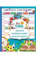 2018-2019 Academic Planner Weekly and Monthly: Back to School College Student Planner(2 Fun Kid)