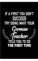 If At First You Don't Succeed... Try Doing What Your German Teacher Told You To
