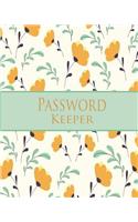 Password keeper: Password keeper book Size 8x10 inches. This Internet Journal Password organizer book has 110 page 10 Entries per page.