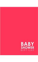 Baby Shower Gift List: Baby Shower Gift Record, Gift Log Notebook, Gift Card Registry, Gift Registry Checklist, Recorder, Organizer, Keepsake, Minimalist Pink Cover