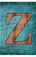 Monogrammed Notebook - Z: Initial Z College Ruled Journal - Vintage Steampunk Tall Ship Design (6"x9" Notebook Lined A5 150 pages)(52 Monogrammed Notebooks & Journals)