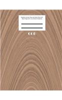 Cob Notebook Journal, Diary and Sketch Book with Blank Pages (8.5 x 11) (Texture Notebook)