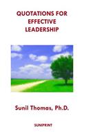 Quotations for Effective Leadership
