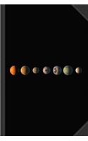 Trappist-1 7 Planet Lineup Journal Notebook: Blank Lined Ruled for Writing 6x9 120 Pages