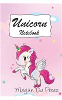 Unicorn Notebook: Unicorns and Rainbow Fantasy Cute Unicorn Notebook: 150+ Pages of 6x9