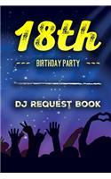 18th Birthday Party DJ Request Book