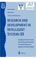 Research and Development in Intelligent Systems XX