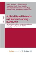 Artificial Neural Networks and Machine Learning -- ICANN 2014