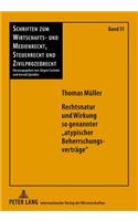 Rechtsnatur Und Wirkung So Genannter «Atypischer Beherrschungsvertraege»