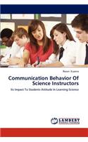 Communication Behavior Of Science Instructors
