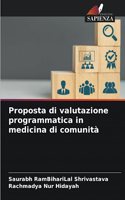 Proposta di valutazione programmatica in medicina di comunità