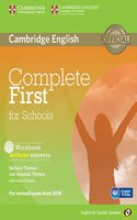 Complete First for Schools for Spanish Speakers Workbook Without Answers with Audio CD