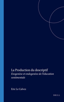La Production du descriptif