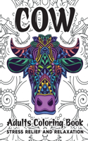 Cow Adults Coloring Book