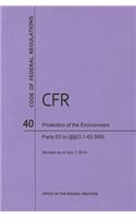 Code of Federal Regulations, Title 40, Protection of Environment, PT. 63 (Section 63.1 to 63.599), Revised as of July 1, 2014