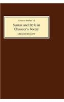 Syntax and Style in Chaucer's Poetry