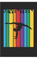 Gymnastics Notebook for 17 Year Old Boys and Girls - Colorful Gymnastics Journal - 17th Birthday Gift for Gymnast Diary