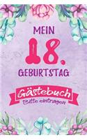 18. Geburtstag Gästebuch