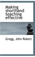 Making Shorthand Teaching Effective
