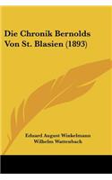 Chronik Bernolds Von St. Blasien (1893)