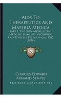 Aids To Therapeutics And Materia Medica