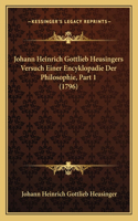 Johann Heinrich Gottlieb Heusingers Versuch Einer Encyklopadie Der Philosophie, Part 1 (1796)