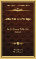 Lettre Sur Les Prodiges