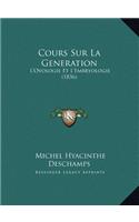 Cours Sur La Generation