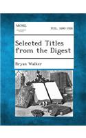 Selected Titles from the Digest