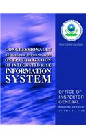 Congressionally Requested Information on EPA Utilization of Integrated Risk Information System